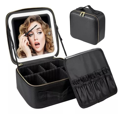 Miniatura 2 de Cosmetiquera Profesional Con Espejo Led