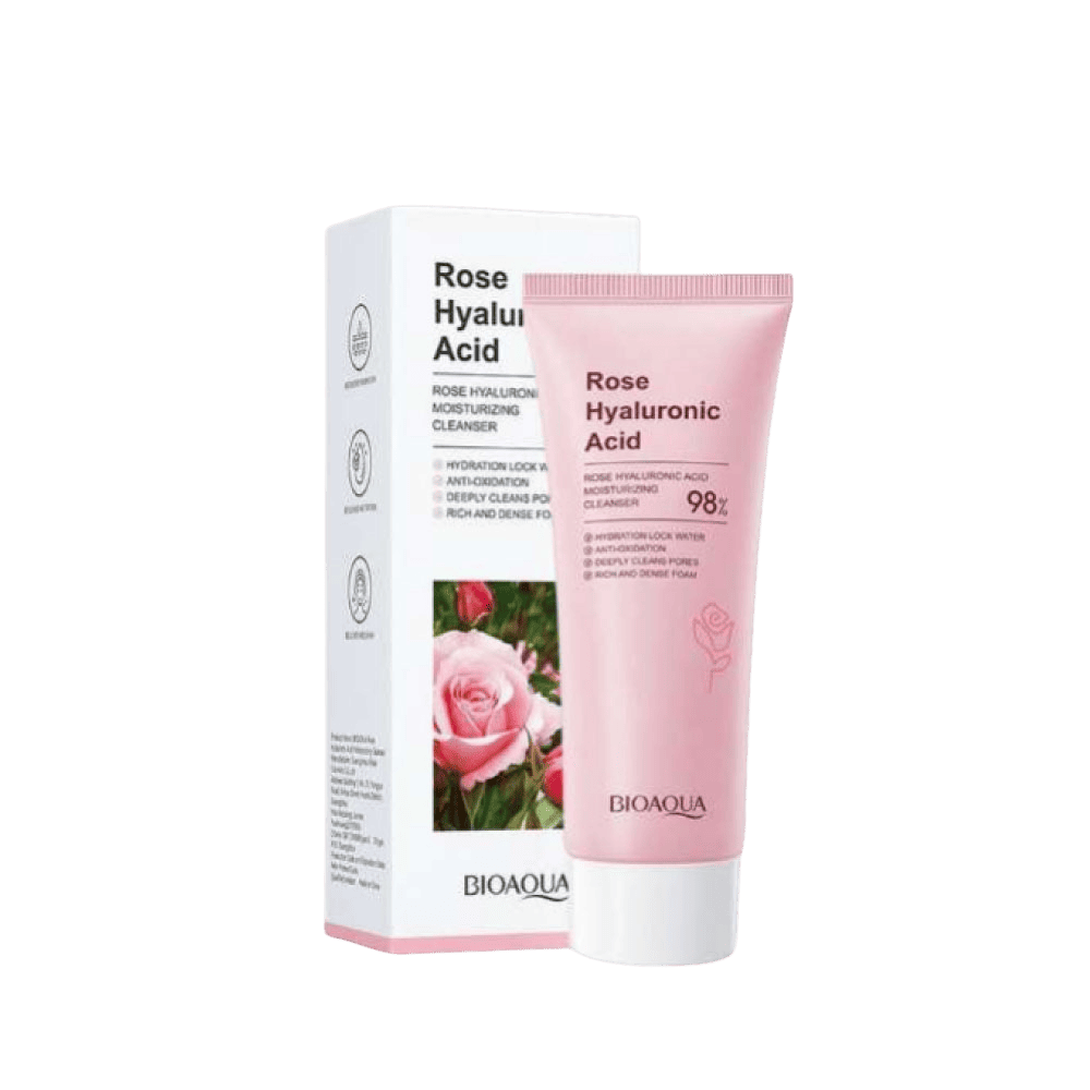 Limpiador facial rose hyaluronic acid disponible en Yaxa Colombia