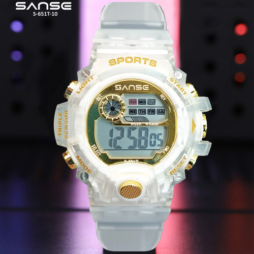 S-651T-10 RELOJ SANSE ESTUCHE DORADO/BLA