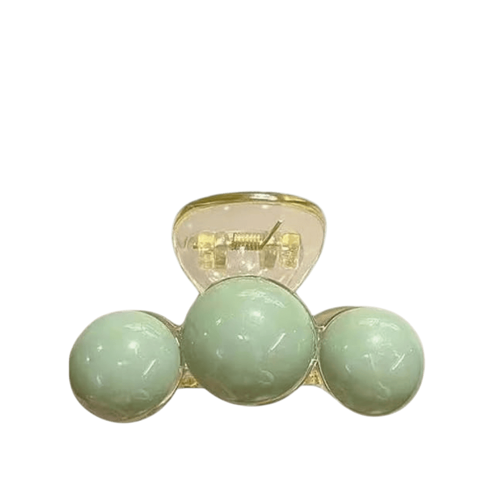 Pinza tres esferas verde disponible en Yaxa Colombia