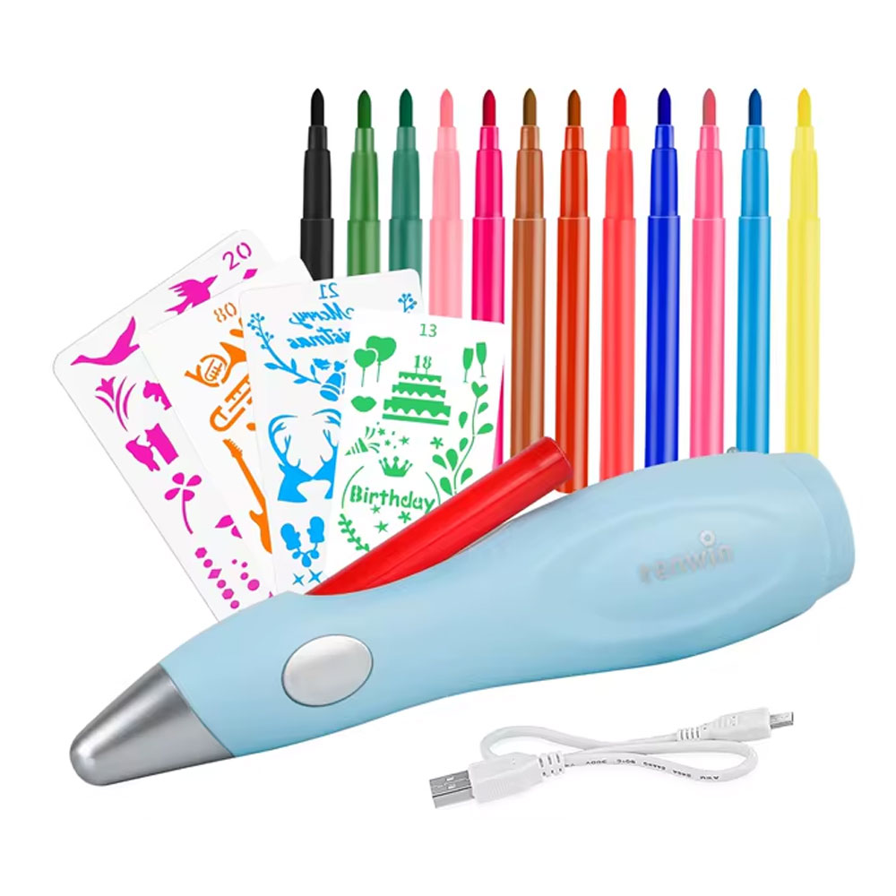 🎨 Aerógrafo y Marcadores para Niños - ¡Creatividad Sin Límites! 🌈