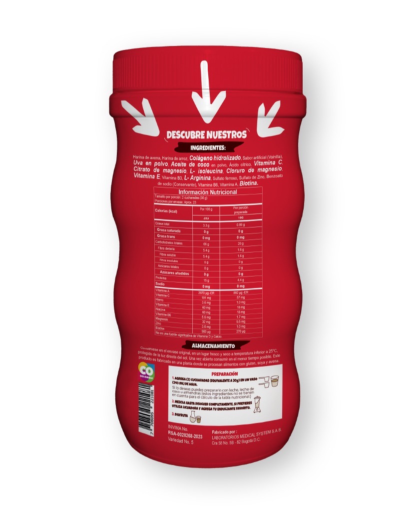 Miniatura 3 de Colageno Hidrolizado Gelimax 700 Grs