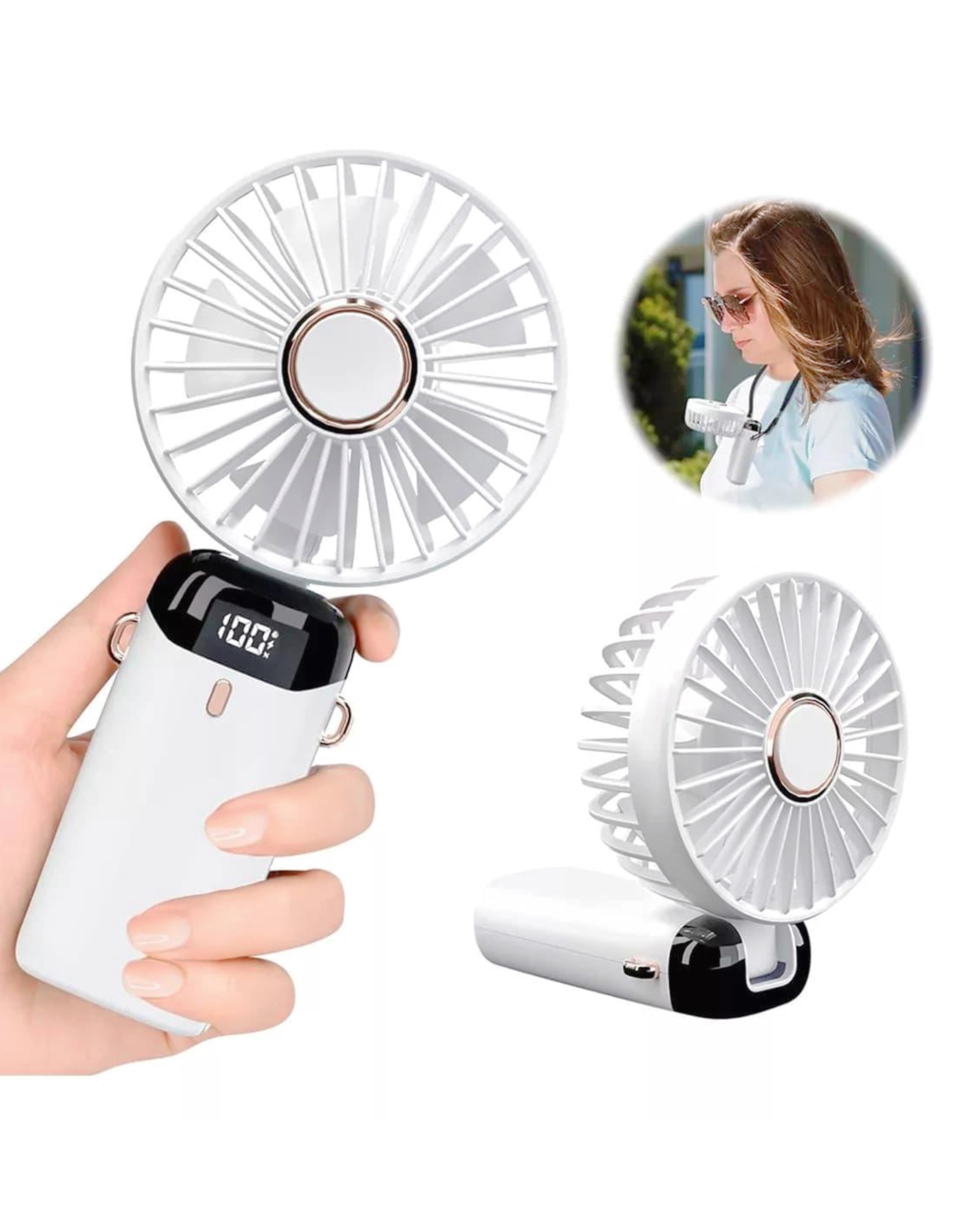🌬️ Mini Ventilador Portátil: Frescura a tu Alcance!