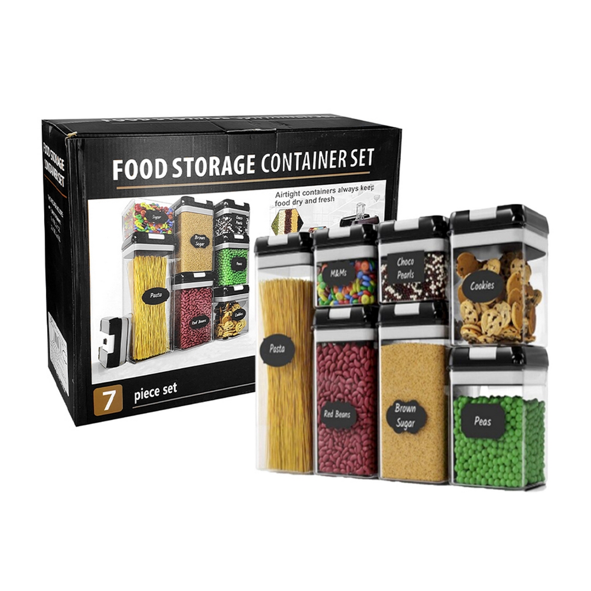 Kit De 7 Organizadores Herméticos De Coc