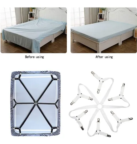 Miniatura 7 de Sujetadores De Sabanas Soporte Elástico