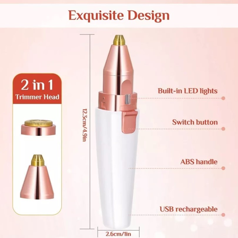 Miniatura 3 de Depiladora Vello Facial-cejas 2en1 blanc