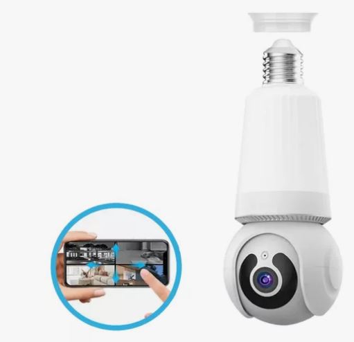 Cámara Ip Wifi Robótica Bombillo