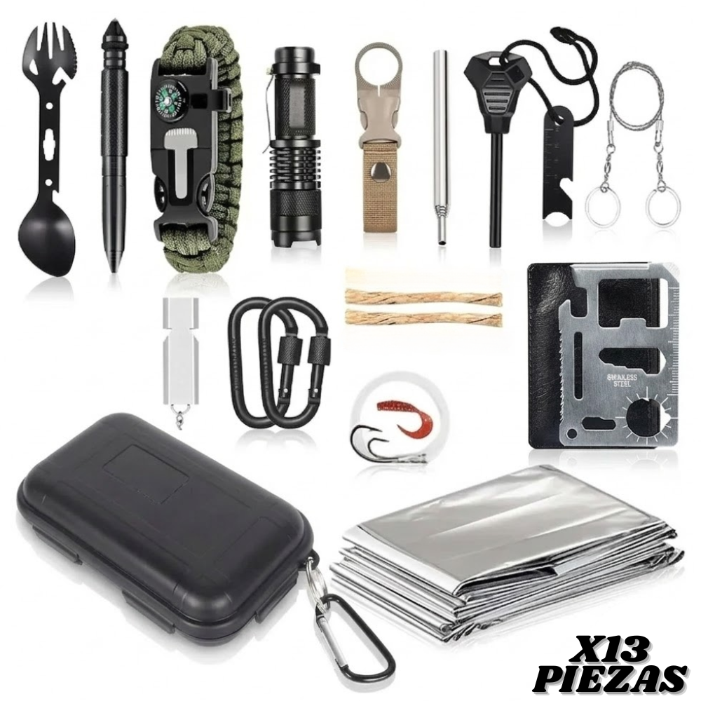 Kit supervivencia Multifuncional 13 En 1