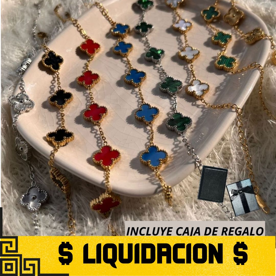 Pulsera Trebol Van Cleef +CAJAREGA