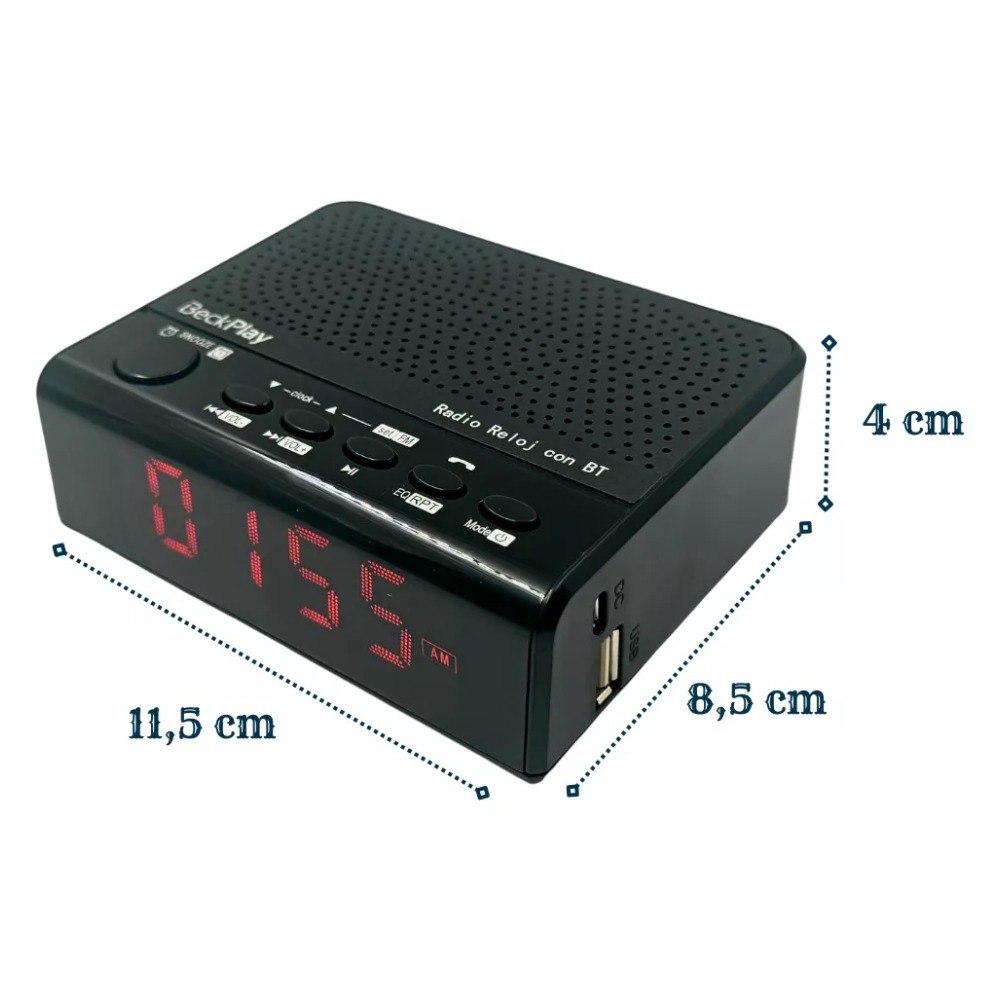 Miniatura 2 de Radio Reloj Despertador Bp- RR112