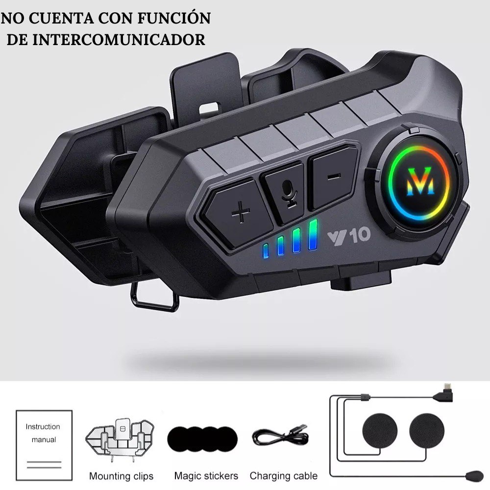 Audifono Inalambrico Casco De Moto Y10 disponible en Yaxa Colombia