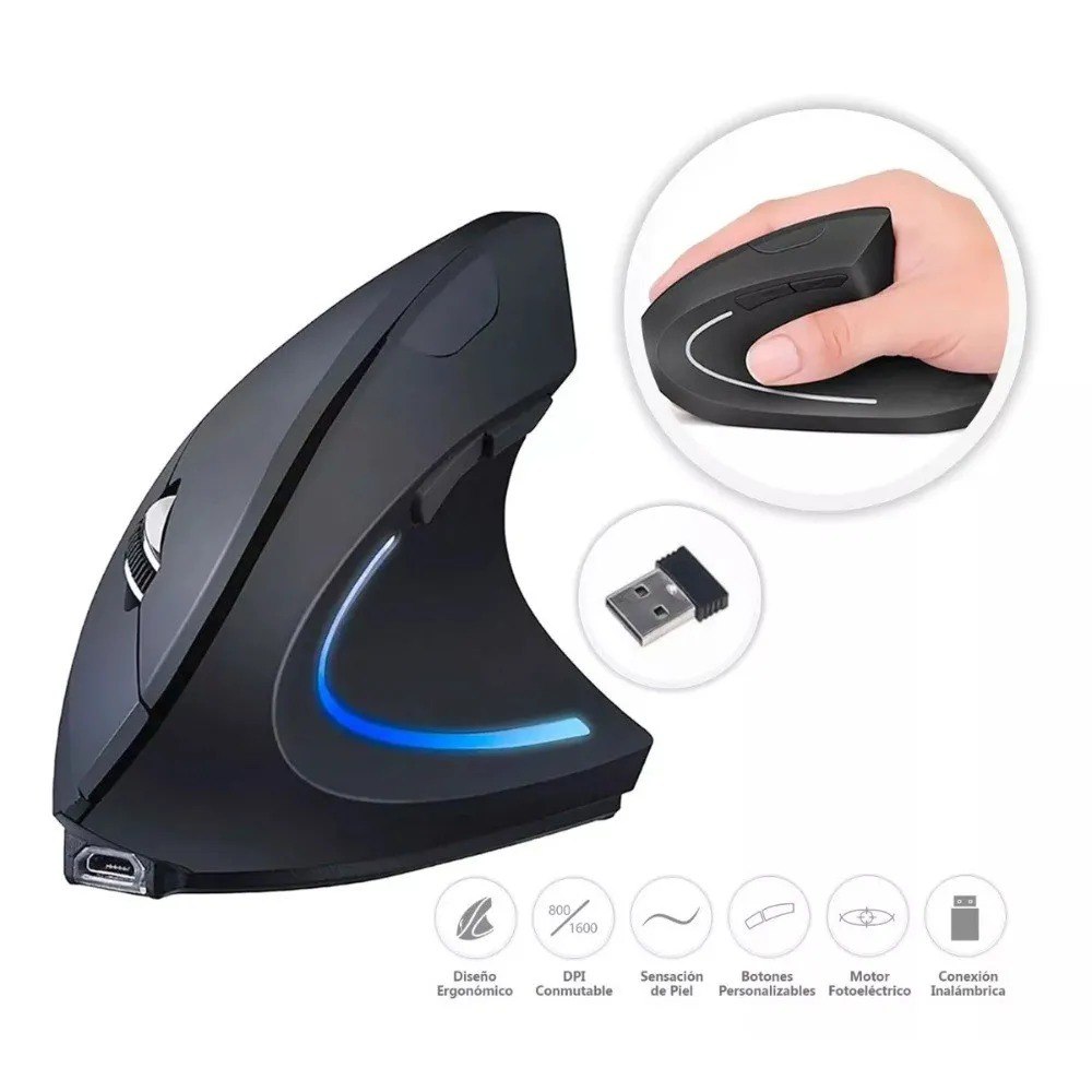 Miniatura 1 de Mouse Inalambrico Ergonomico Hp S6000