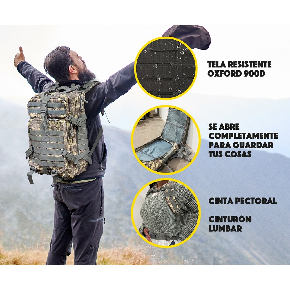 Miniatura 2 de Bolso Morral Tactico Multifunción montañ