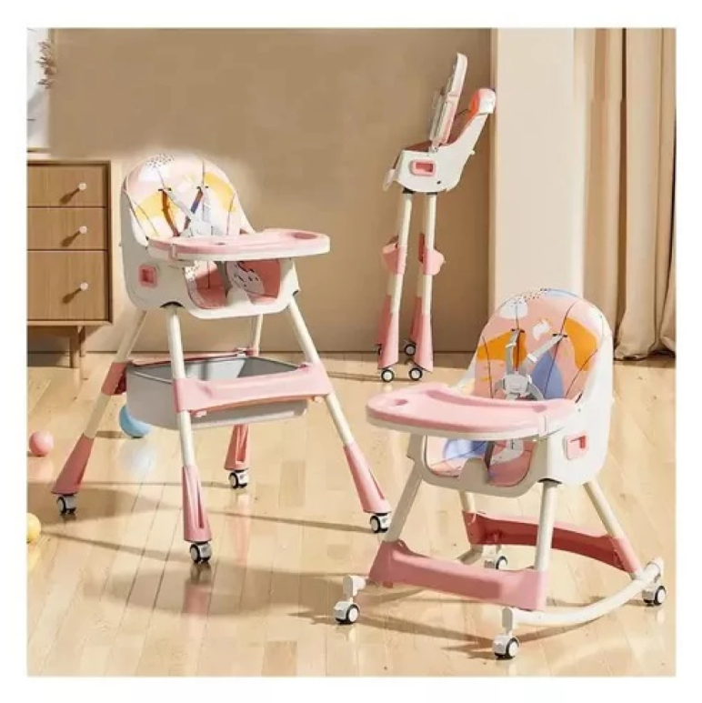 Silla De Comer Para Bebé 2 En 1 Mecedora