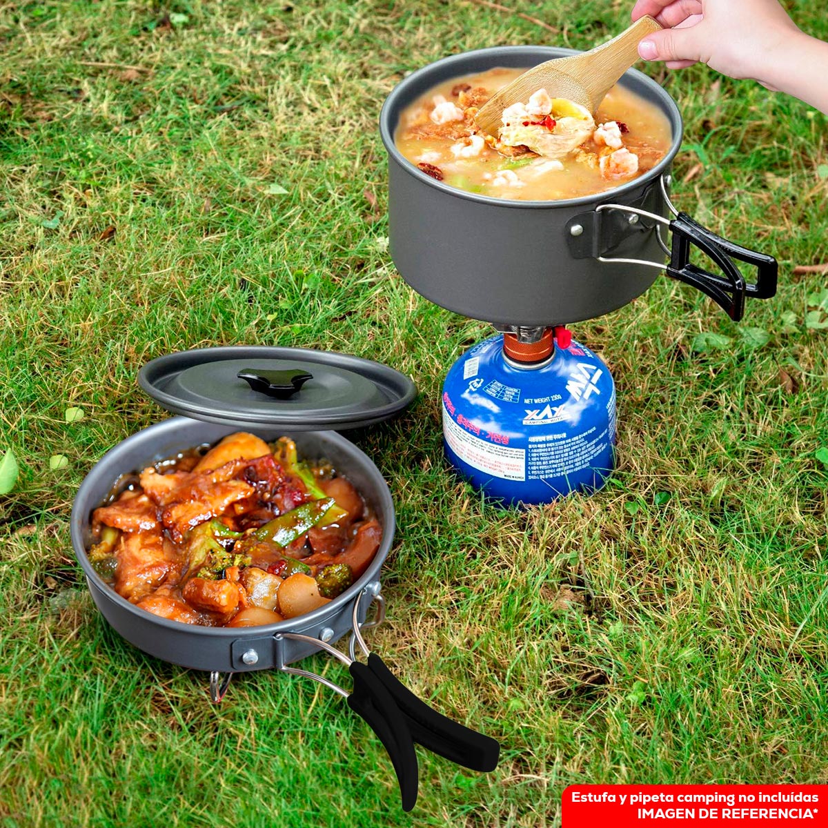 Kit De Utensilios Cocina Camping SY-200