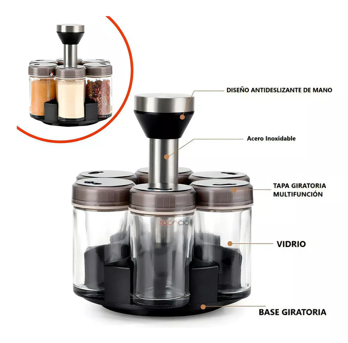 Miniatura 1 de SET DE CONDIMENTOS PARA COCINA