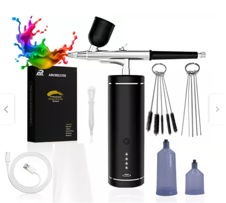 KIT DE AERÓGRAFO INALÁMBRICO RECARGABLE