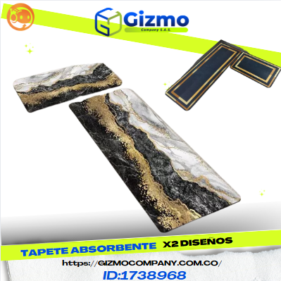 Kit X2 Tapetes Absorbentes Diseños