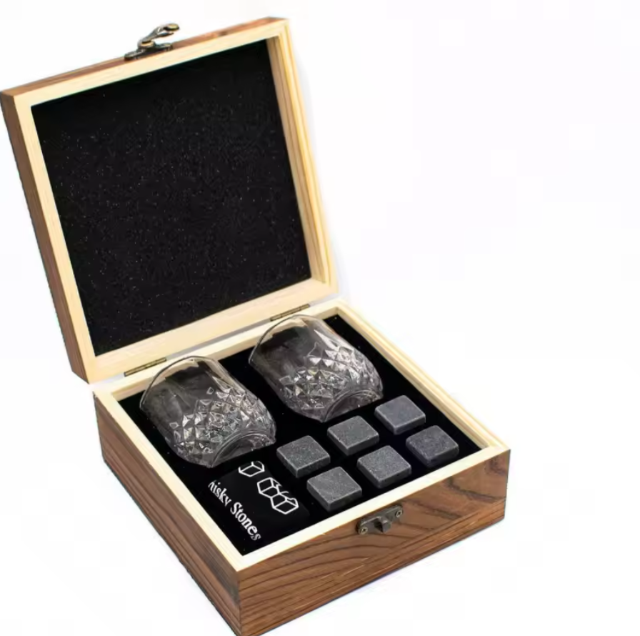 Miniatura 2 de JUEGO SET LUJO PARA WHISKY CON PIEDRAS