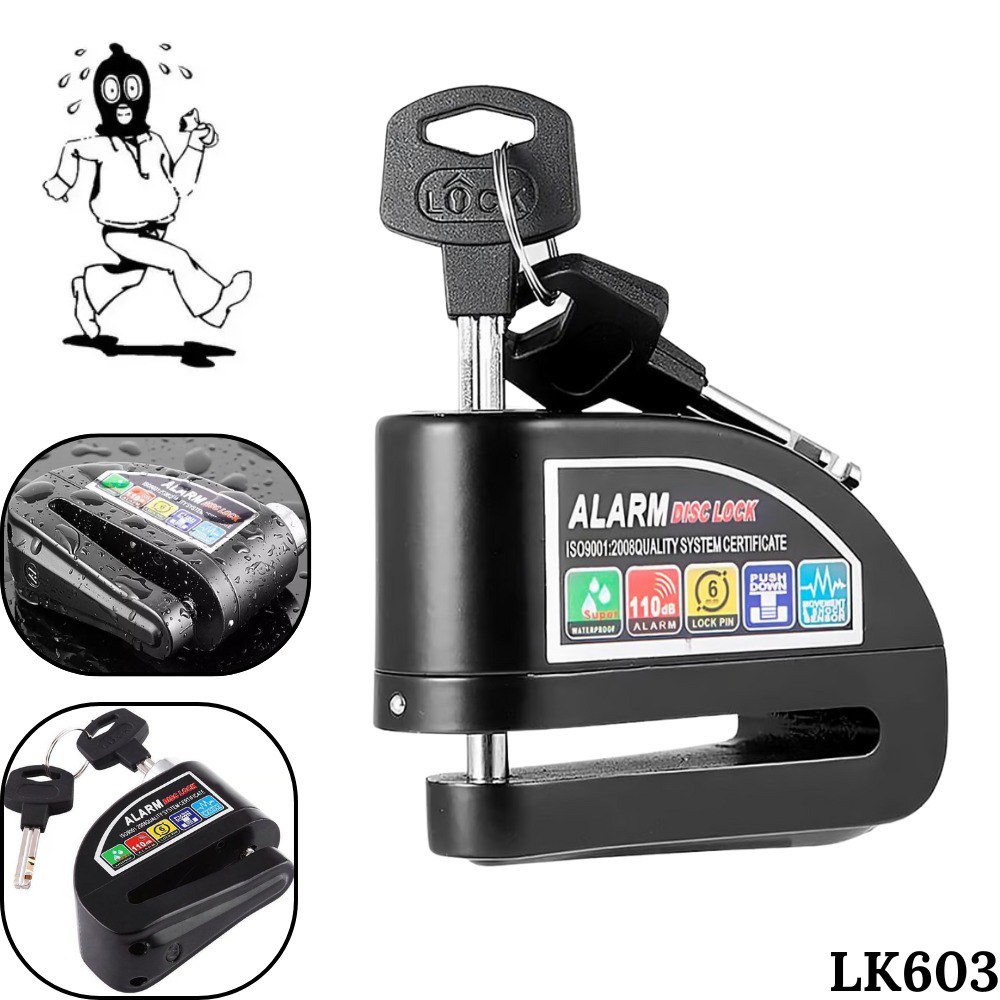 Miniatura 3 de Candado De Seguridad Freno Disco Moto