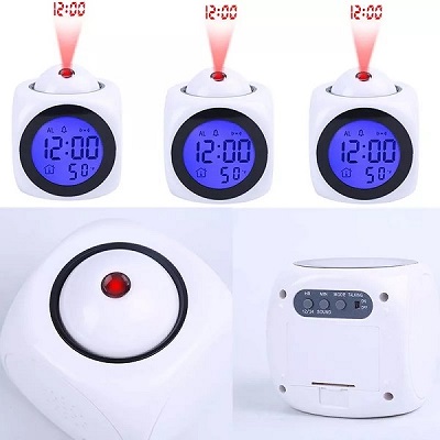 Miniatura 6 de RELOJ DE PROYECCION CON ALARMA BLANCO