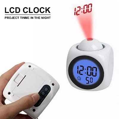 Miniatura 3 de RELOJ DE PROYECCION CON ALARMA BLANCO