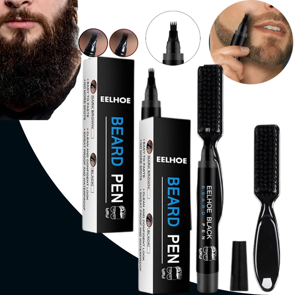 Miniatura 2 de LAPIZ PARA BARBA Y CEJAS+CEPILLO NEGRO