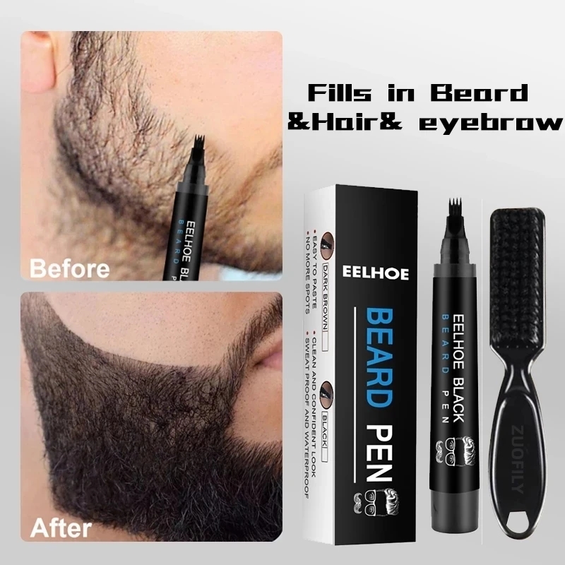 LAPIZ PARA BARBA Y CEJAS+CEPILLO NEGRO