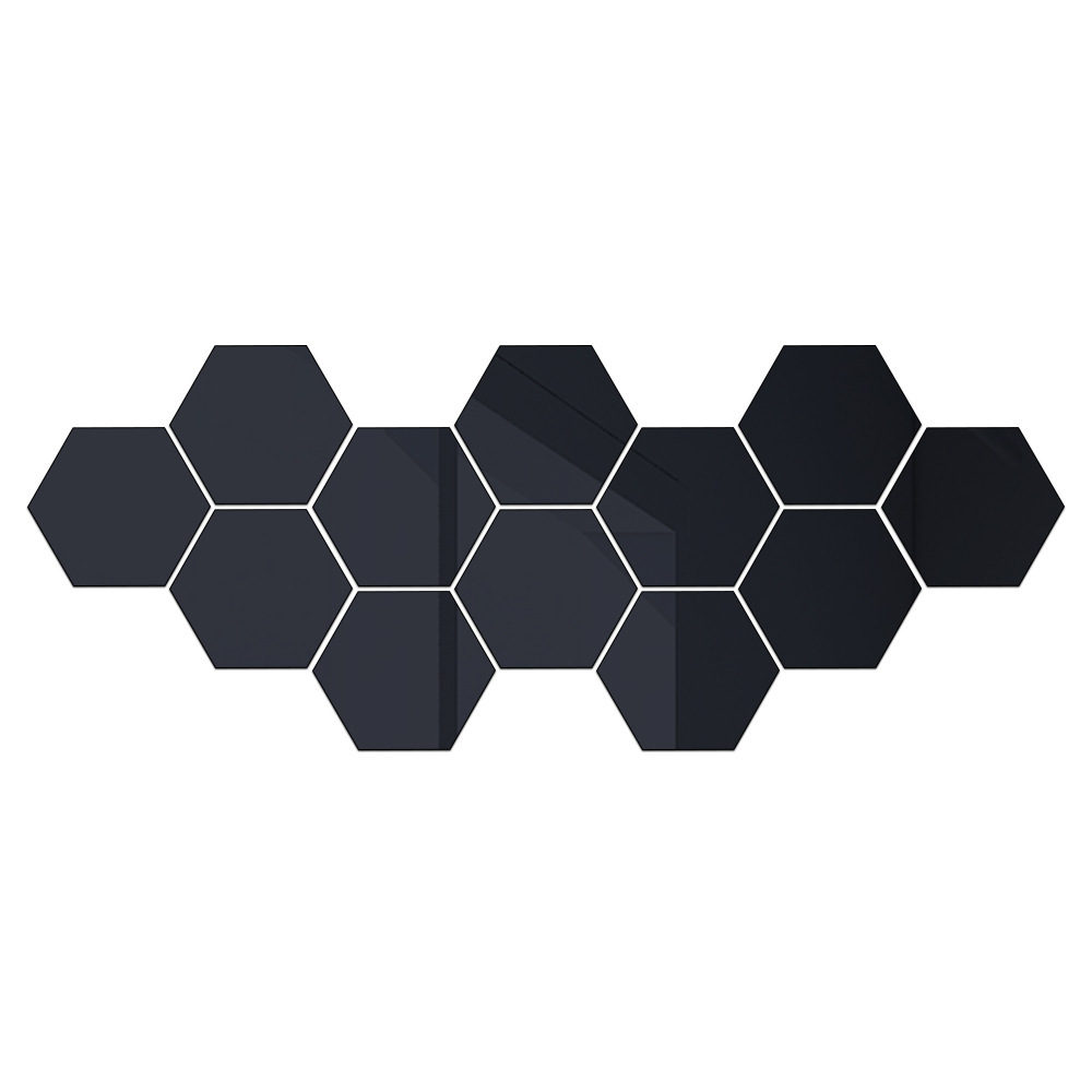 Espejo adhesivo pared hexagonal x6