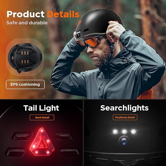 Miniatura 2 de Casco Ciclista Con Cámara Grabadora