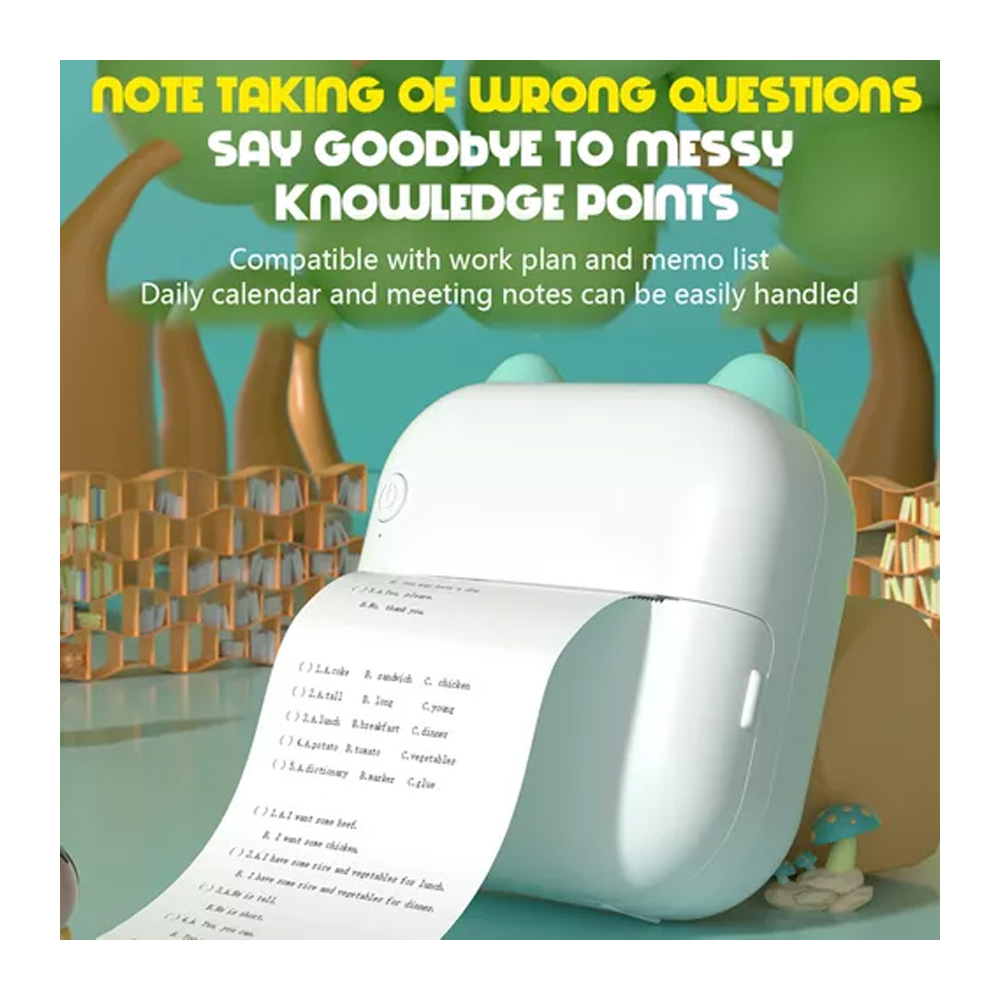 ¡Imprime tus recuerdos al instante! 📸 Mini Impresora Bolsillo Térmica Portátil 2