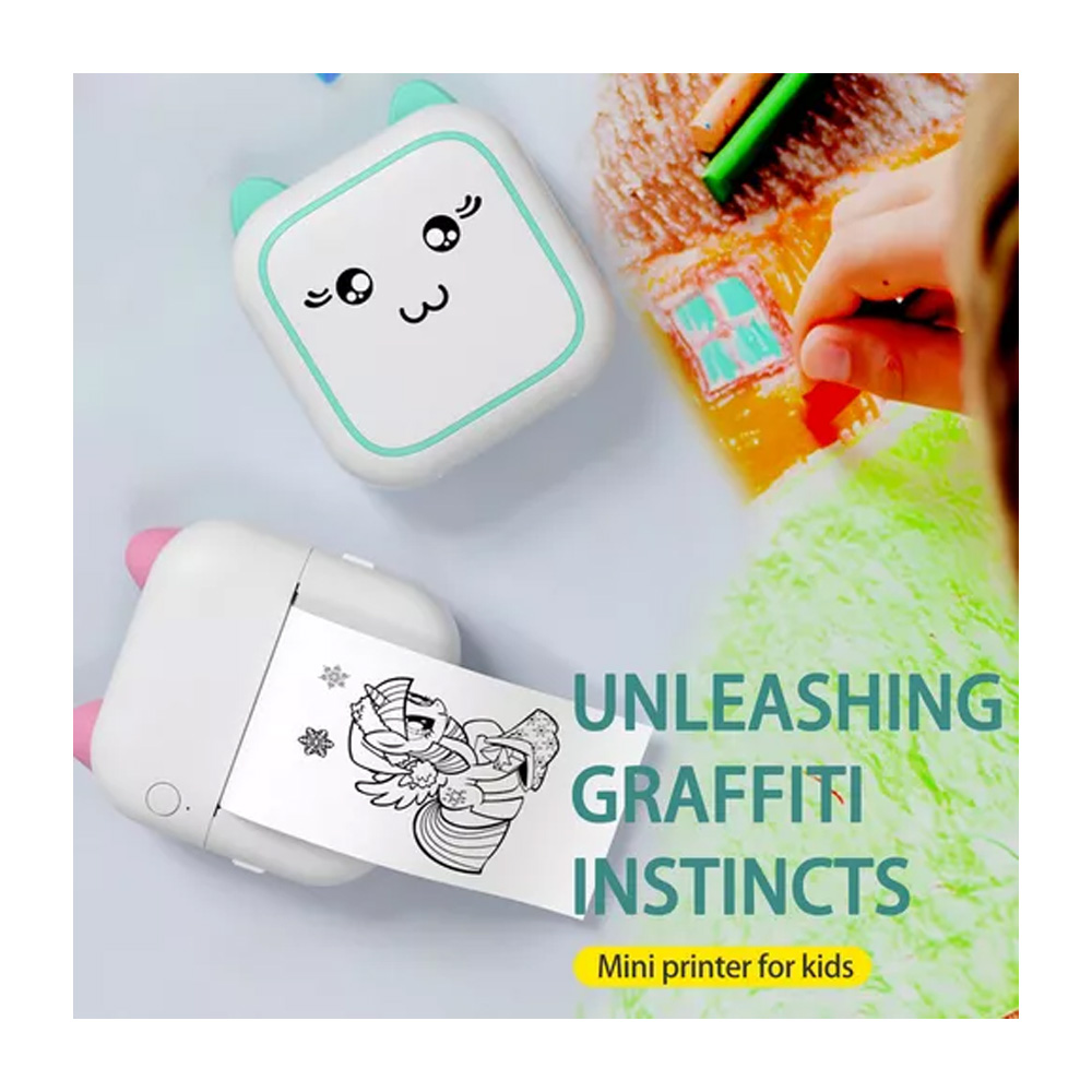 ¡Imprime tus recuerdos al instante! 📸 Mini Impresora Bolsillo Térmica Portátil 3