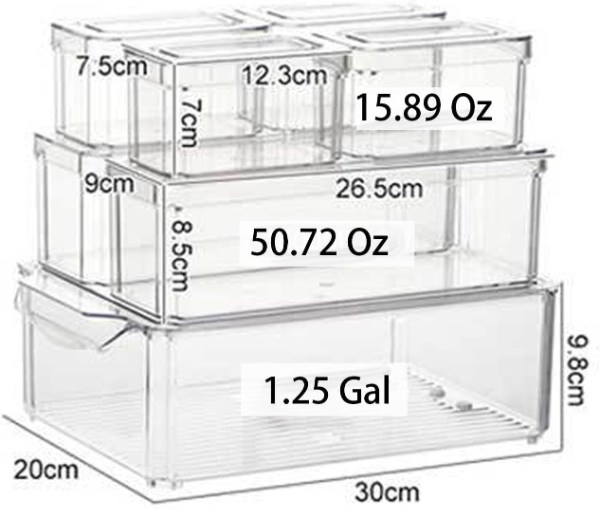 Miniatura 6 de Set Organizadores Para Refrigerador X7