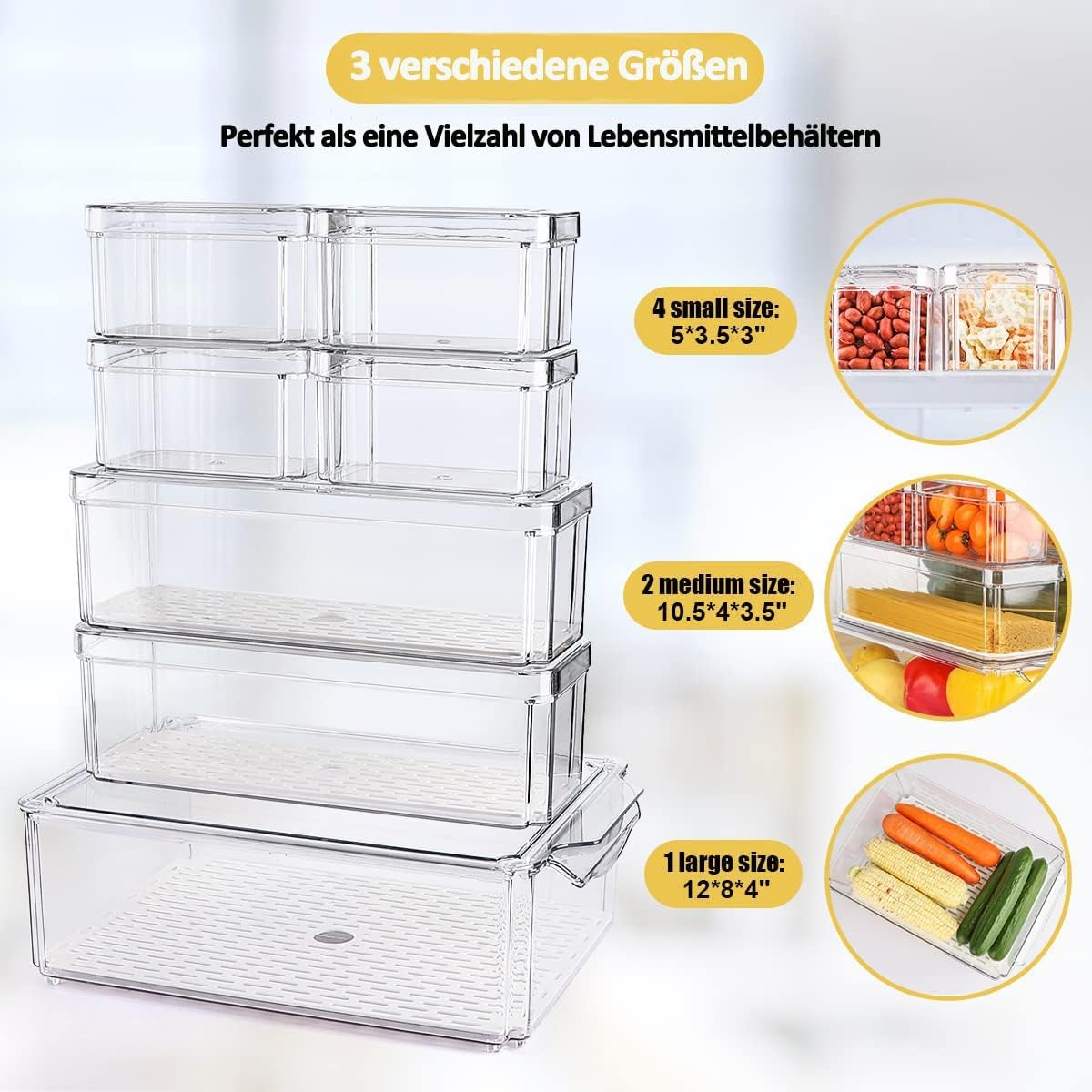 Miniatura 2 de Set Organizadores Para Refrigerador X7