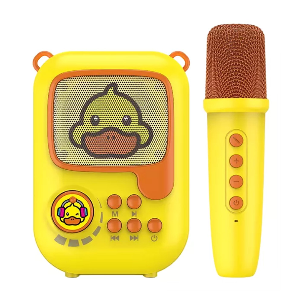 🎤 Parlante Pato Karaoke Amarillo - ¡Diversión Musical para los Peques! 🎶