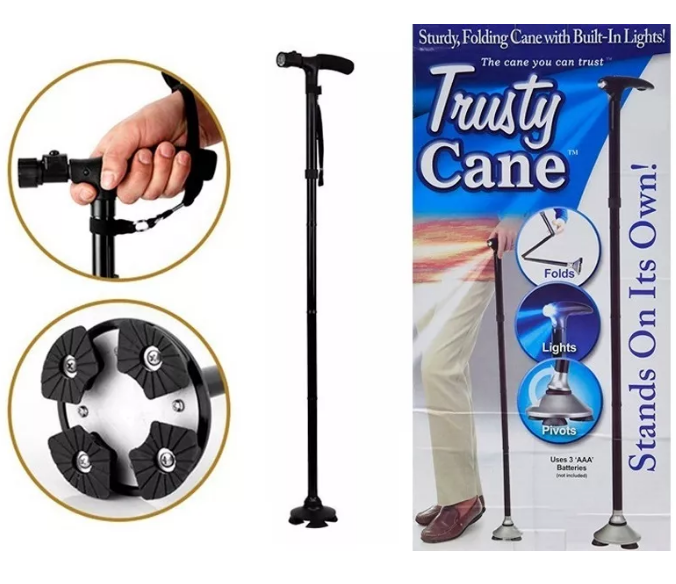 Bastón plegable con Luz