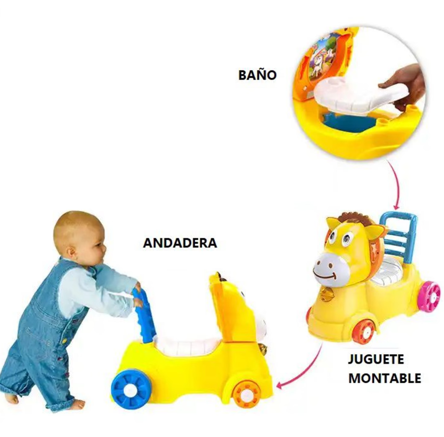 Miniatura 2 de Andadera Caminador Bebes Baño Caballito