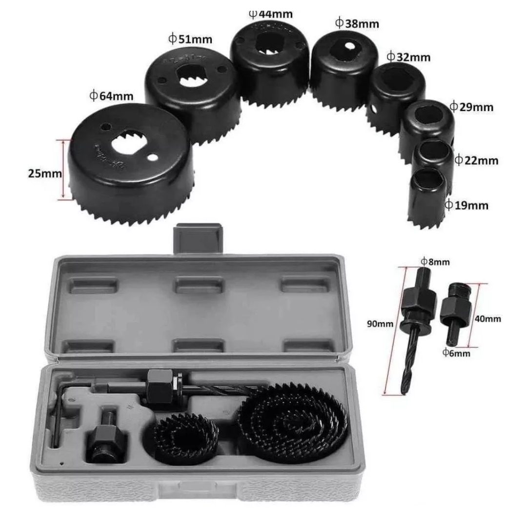 Juego de copa sierra de 11 piezas