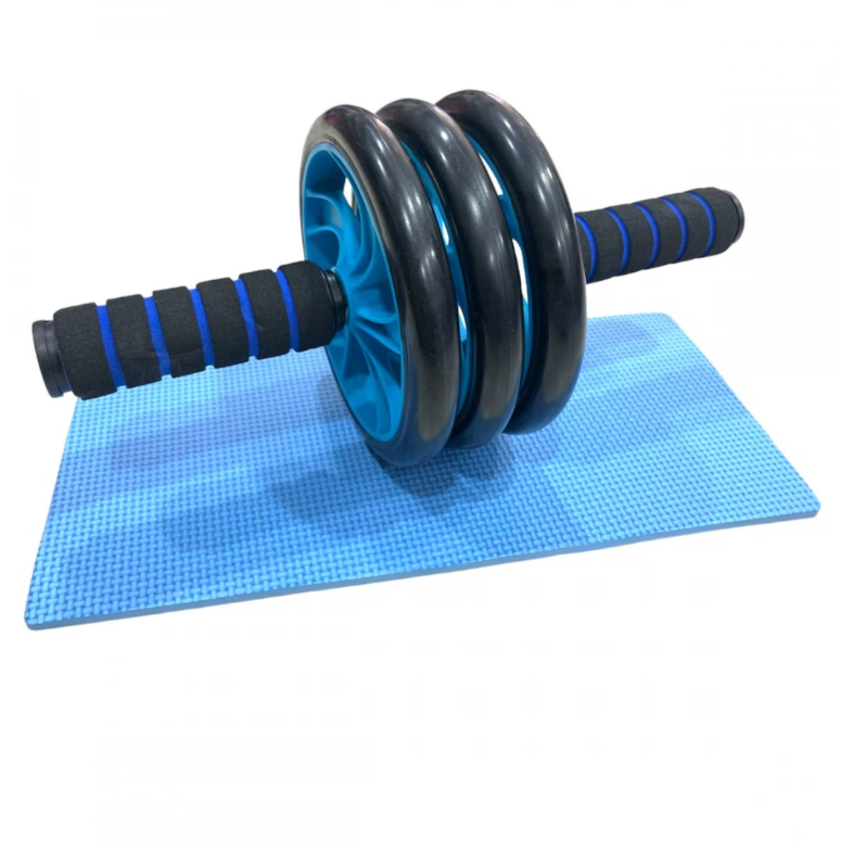 Miniatura 2 de Rueda Abdominal Triple Rodillo Ejercicio