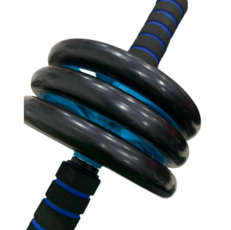 Rueda Abdominal Triple Rodillo Ejercicio