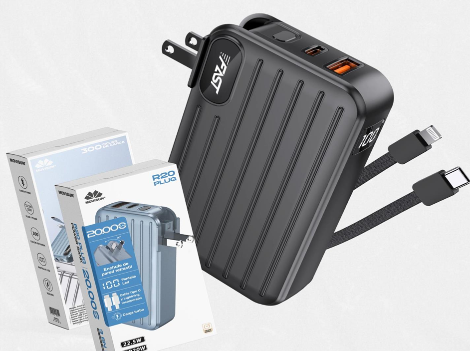 Power Bank Movisun R20 Plug 20000 mAh Ca