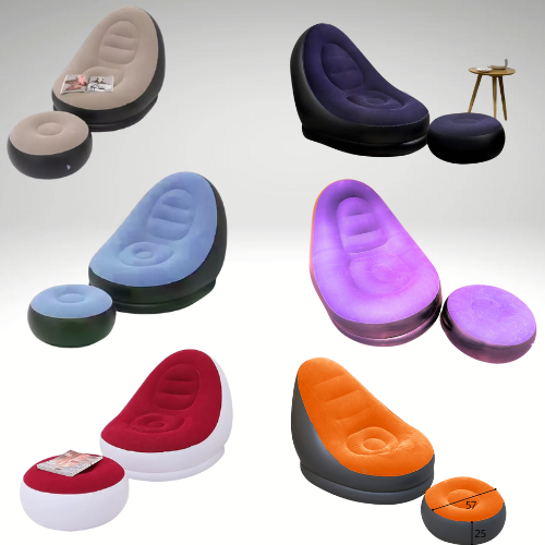 Sofa Sillon Inflable Silla Descansa Pies