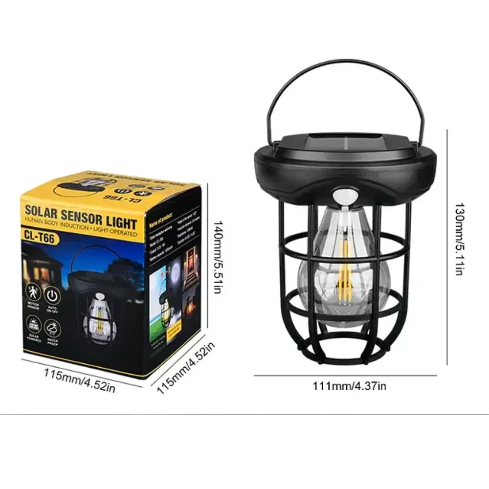 Miniatura 6 de Lampara Vintage Solar Led Sensor