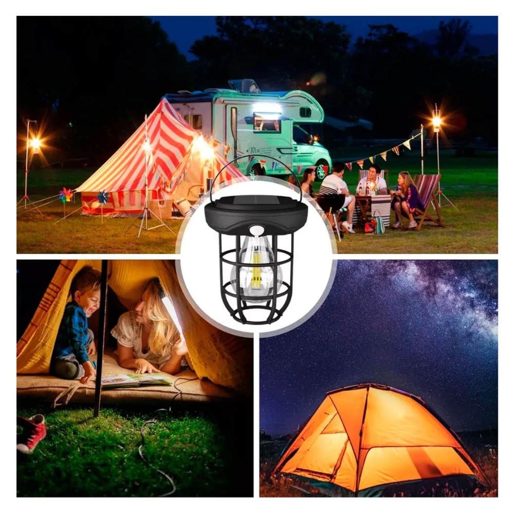 Lampara Vintage Solar Led Sensor