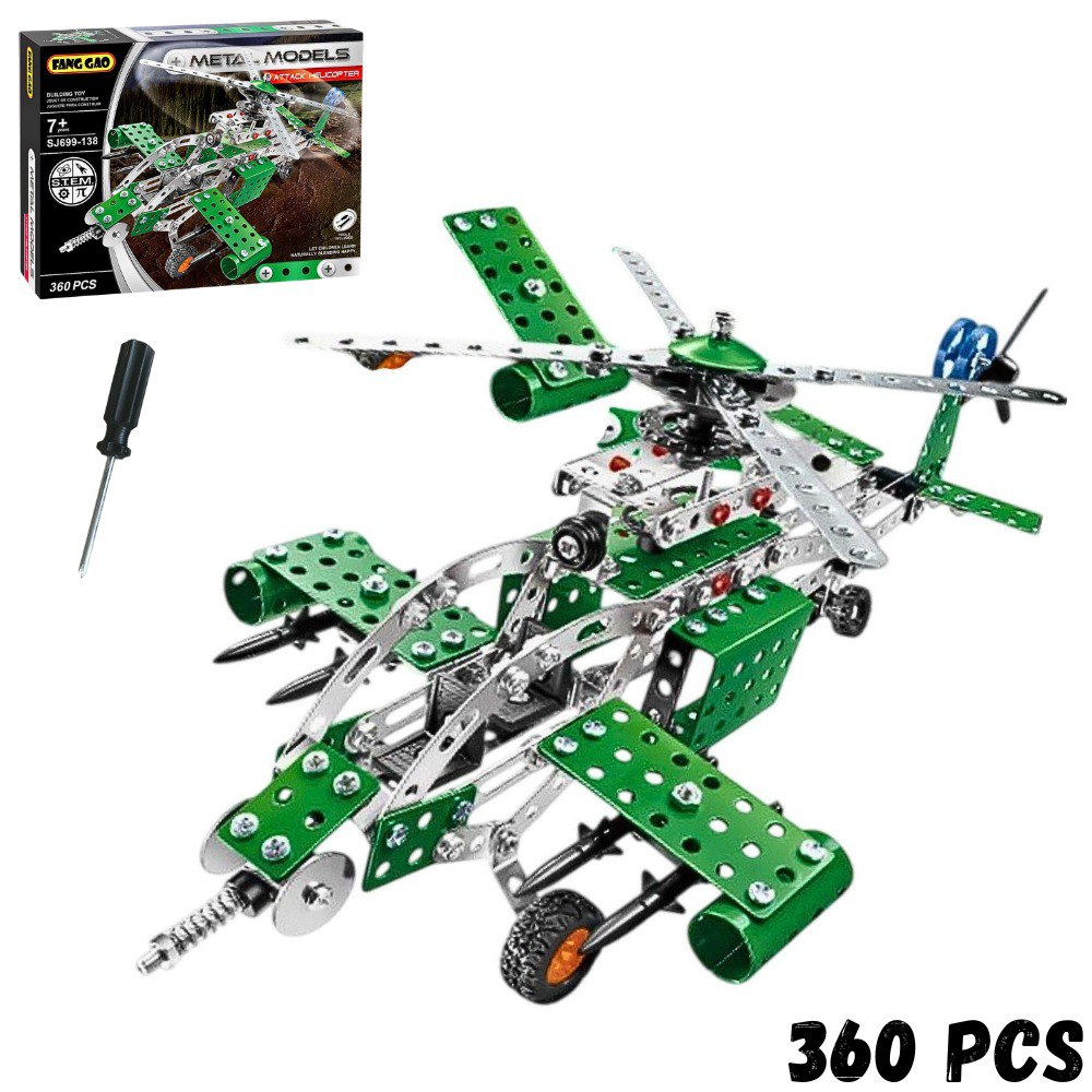 Miniatura 2 de Helicoptero De Ataque Armable  360 Pieza