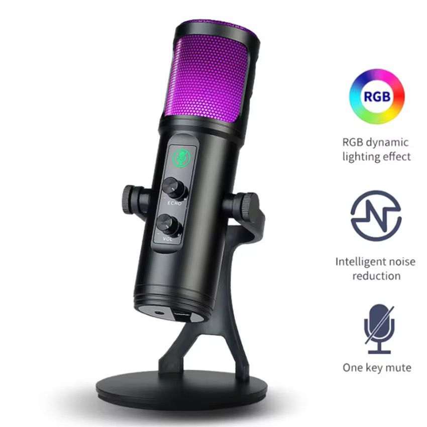 Micrófono de estudio profesional RGB
