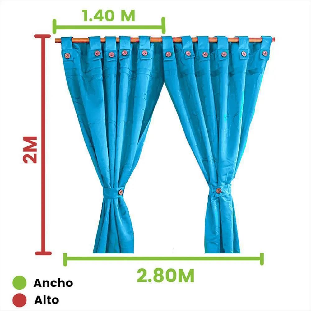 CORTINA EN JACQUARD 400 GRAMOS