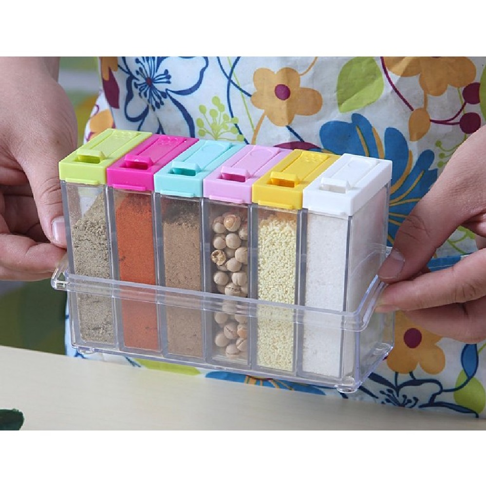 Set 6 Frascos Organizadores Especieros M