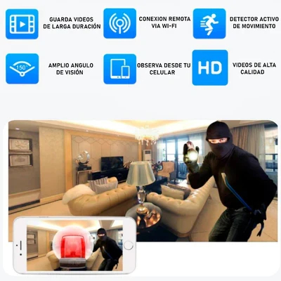 MINI CAMARA WIFI ESPIA USB