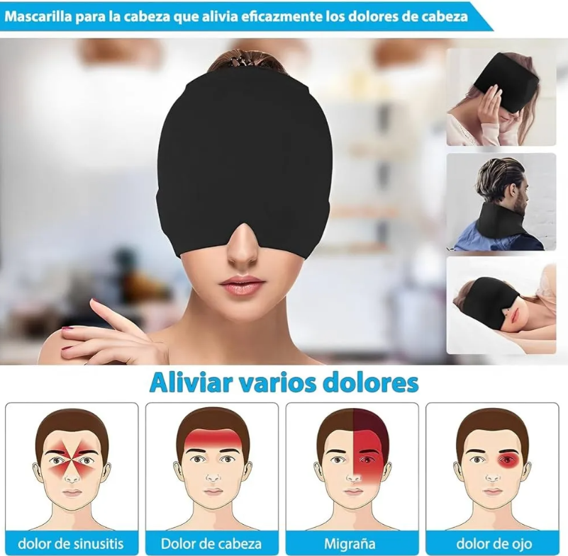 Miniatura 4 de Gorro Gel Alivio Migraña Dolor Cabeza